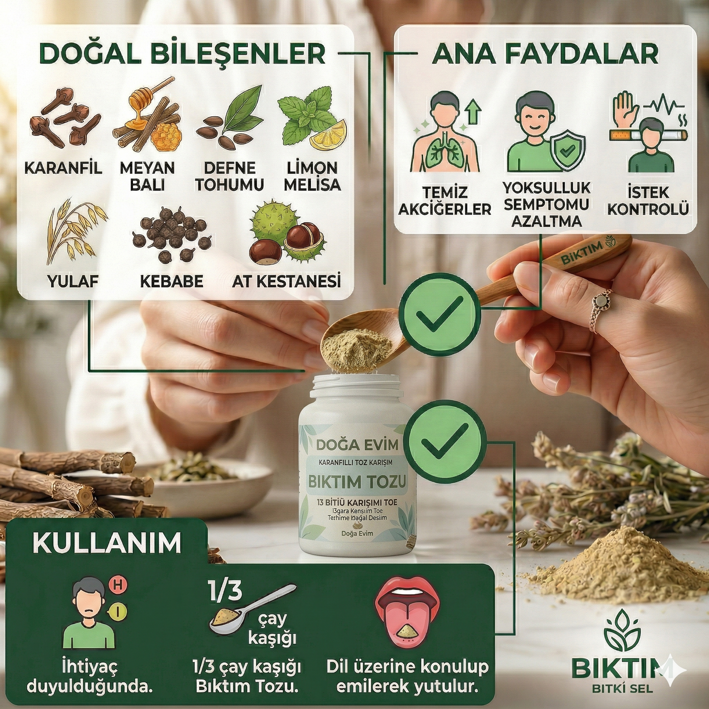 DoğaEvim Bitkisel Destek Karışımı